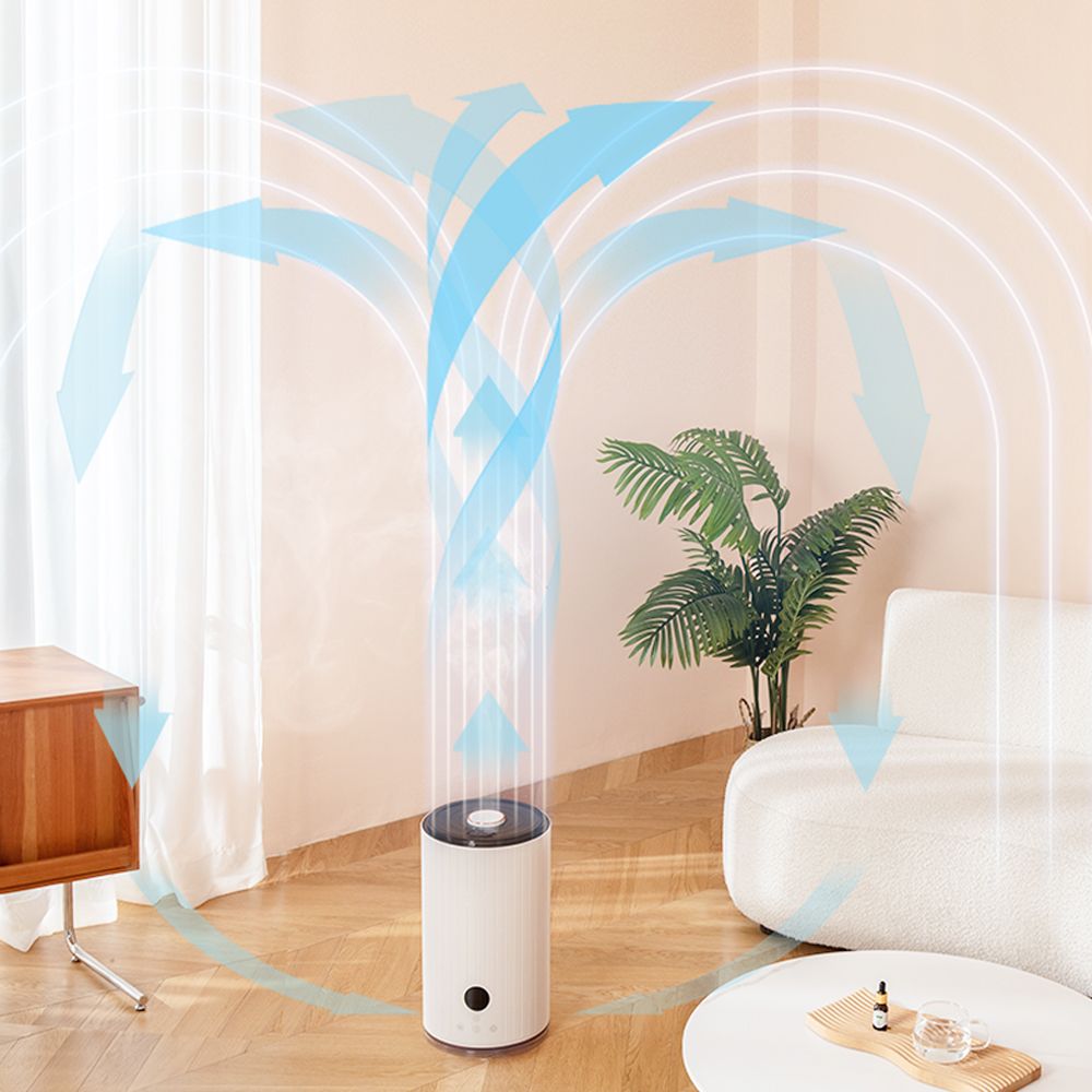 2022 5L new portable air ultrosonic cool mist big spray personal humidifier manufacturer head shaking UV sterilization smart auto power off with aroma diffuser function mute humidification