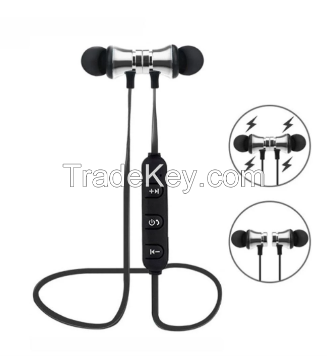 Future Magnetic Adsorption Wireless Bluetooth 4.2 In-Ear Earphone Sports Headphone Stereo Earpiece Fone De Ouvido For Phone