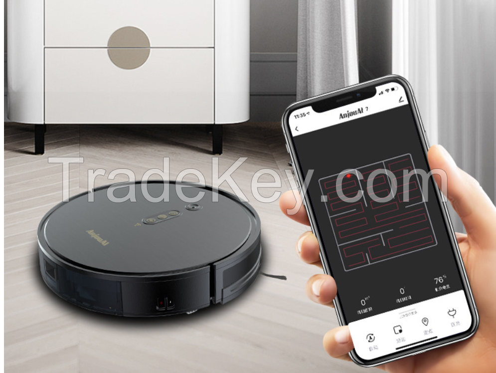 Automatic recharge visual sweeping and dragging machine