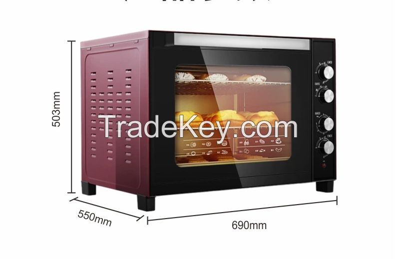 Large capacity 100L cake bread baking hot air oven electric oven household