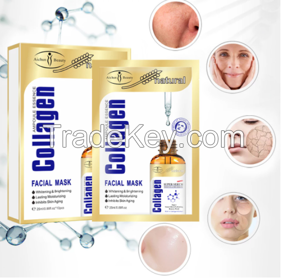 Collagen Moisturizing Hyaluronic Acid Facial Mask Inhibits Skin Aging Firm Skin Care Anti-Aging Oil-control Repair Face masks