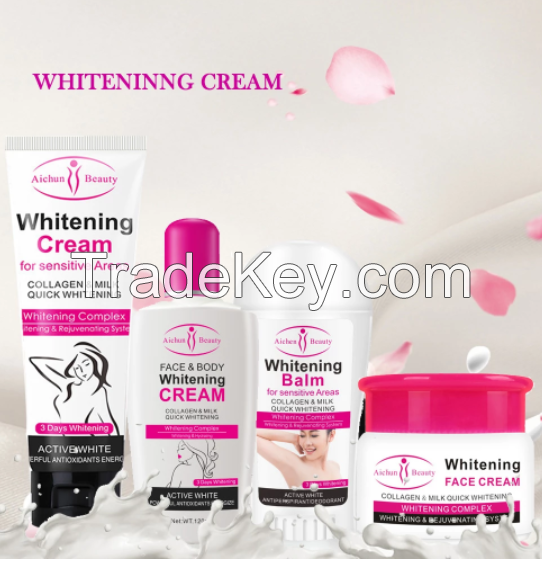 Collagen Milk Whiten Cream Face Body Underarm Rejuvenating Skin Body Lotion Improve Dry Skin Body Moisturizer Skin Care Products