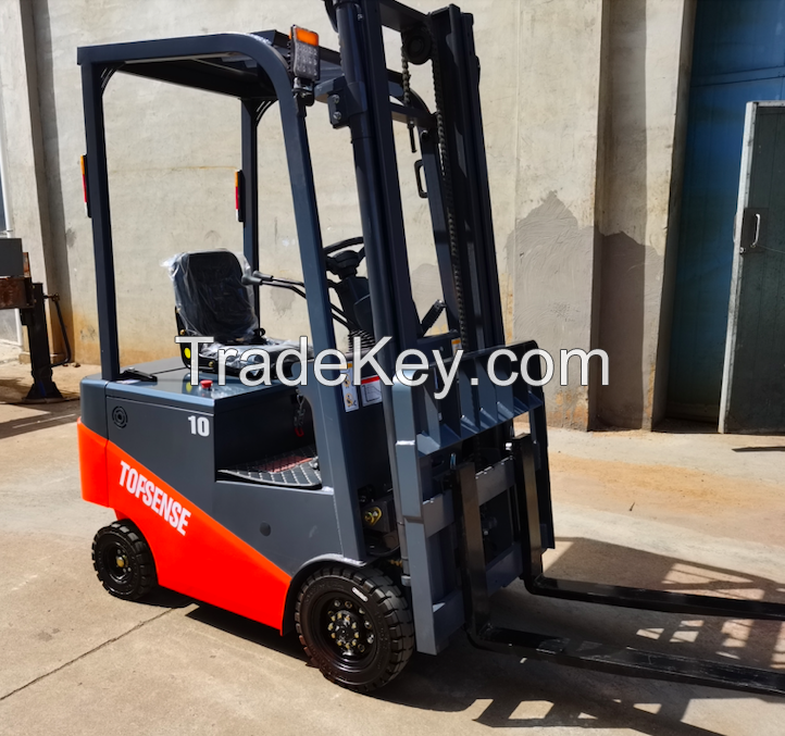 1 Ton electric forklift battery power pallet fork lifts