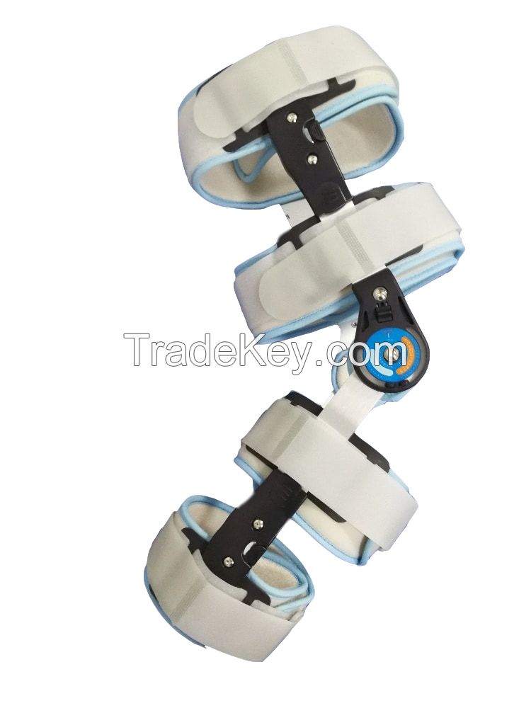 Telescopic Post Op Mechanical Knee Brace Gold Hinge , Functional Knee Brace