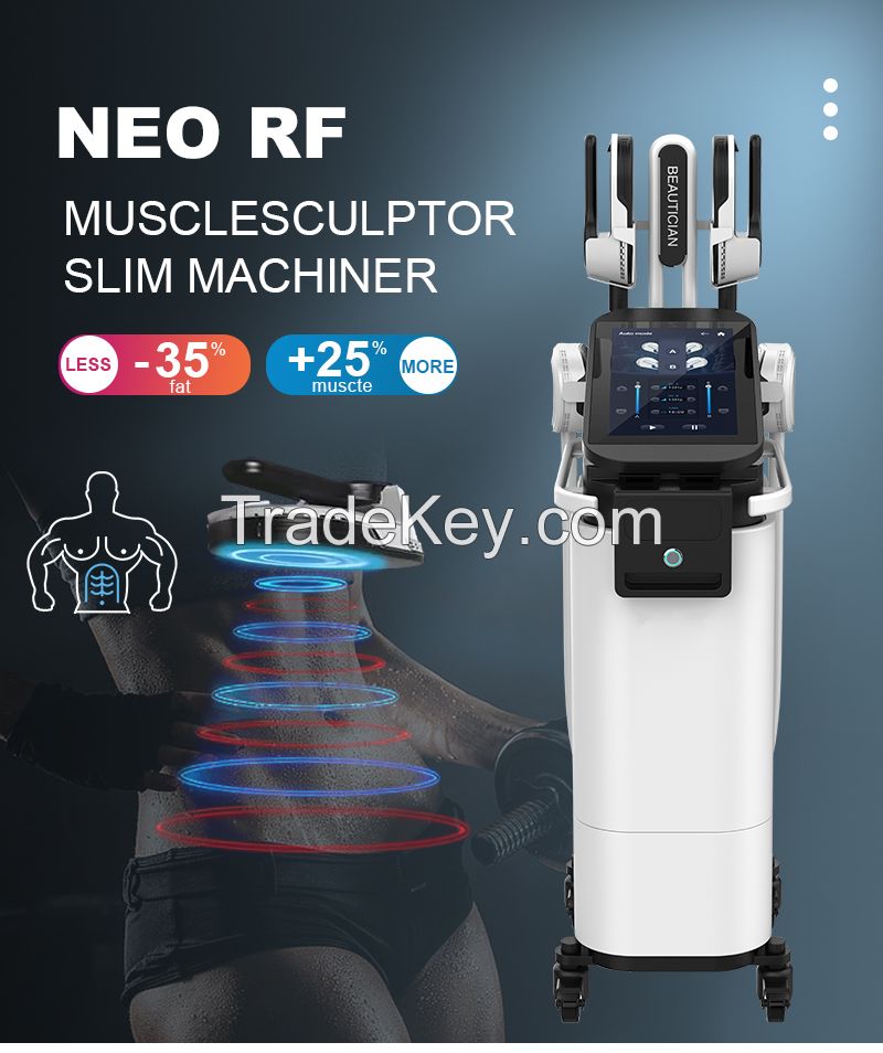 Aesthetics EMT Slimming Machine RF 4 Handles Body Sculpt EMSlim NEO With RF