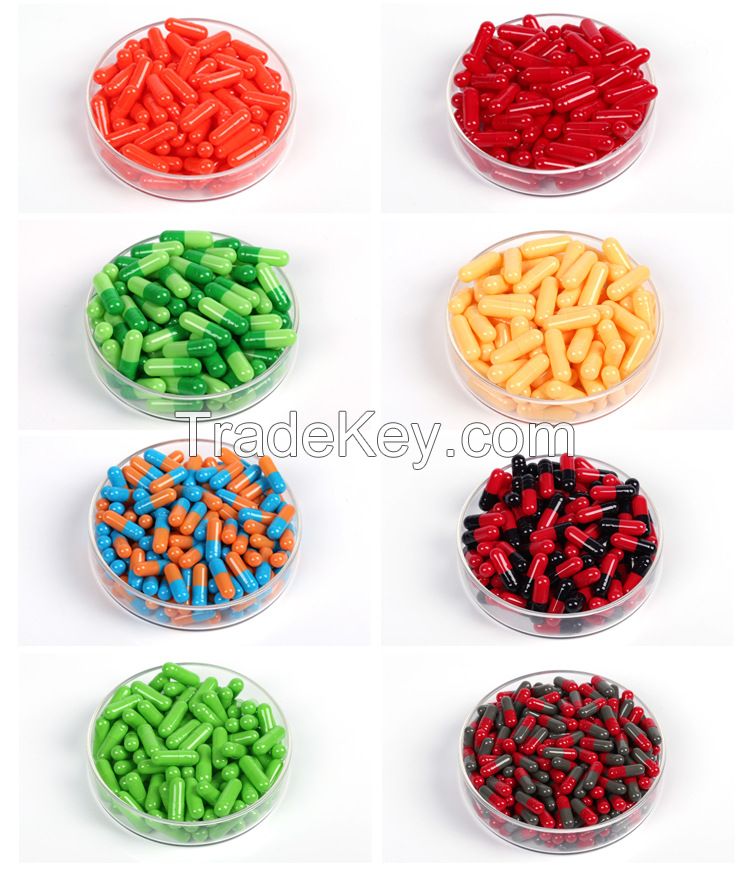 Empty gelatin capsules, hard capsule shell, for pharmaceutical, herbal and nutrition