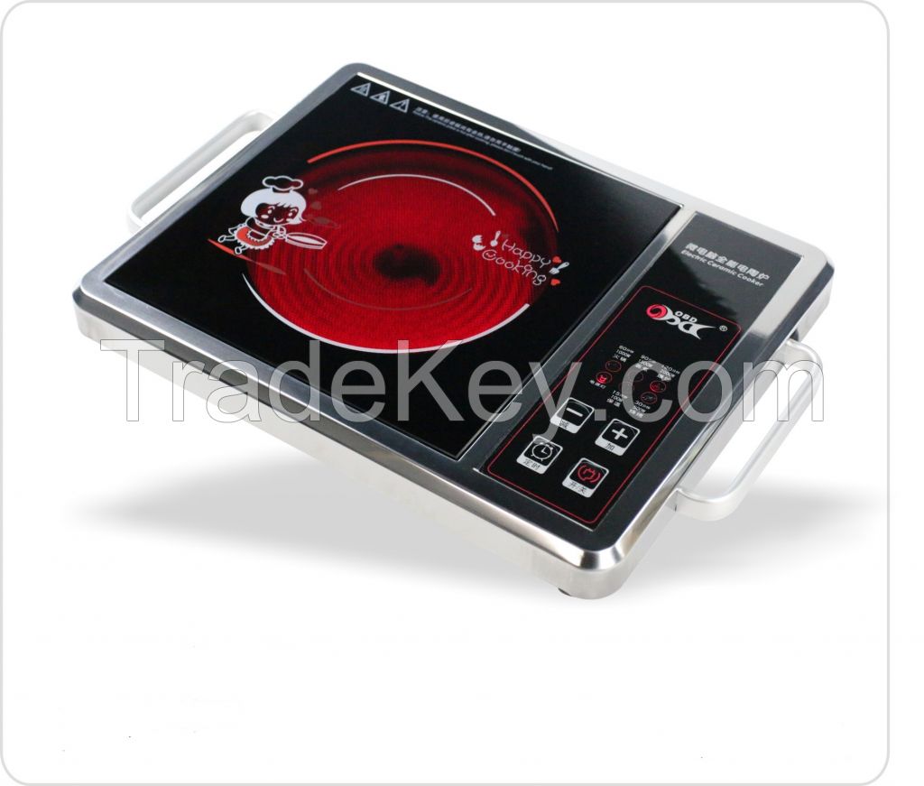 2000W OBD Single Burner Induction Infrared Ceramic Cooker