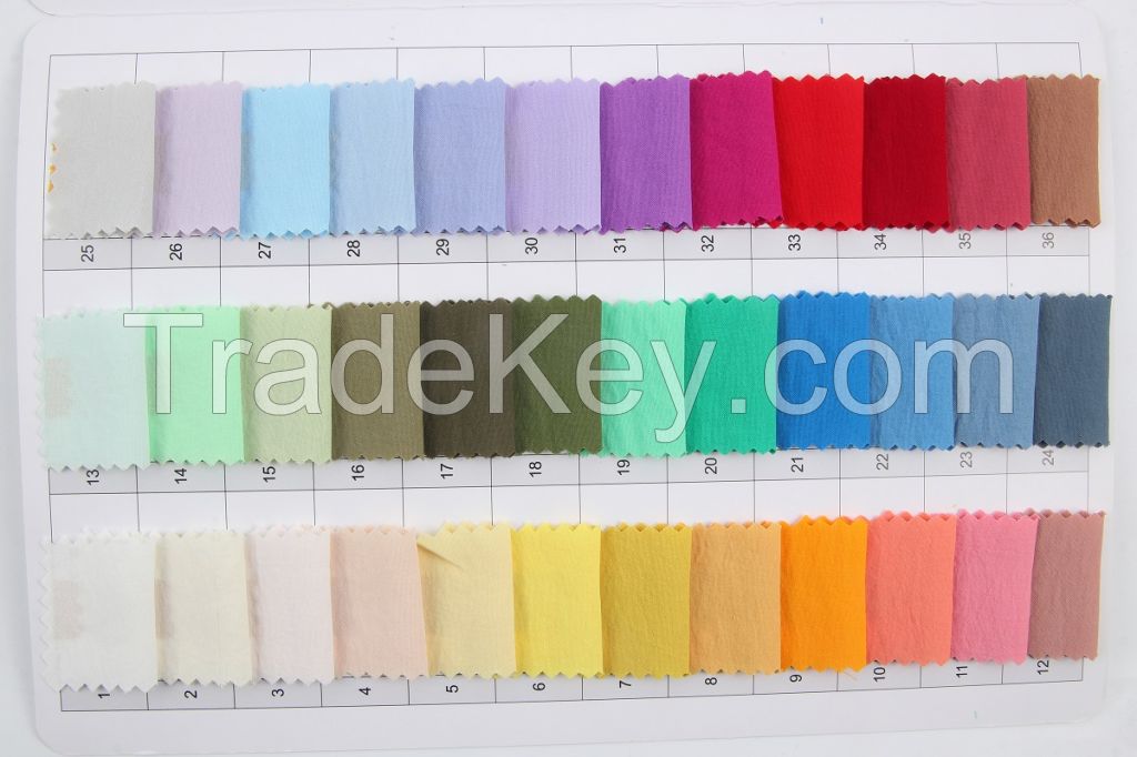 Polyester Plain weave woven dyed CEY light weight clothing fabric for summer garment skirt shirt apparel