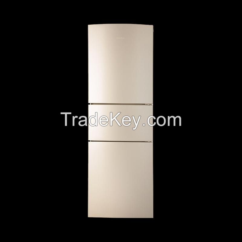 Three-door air-cooled frost-free save refrigerator small net taste for household use