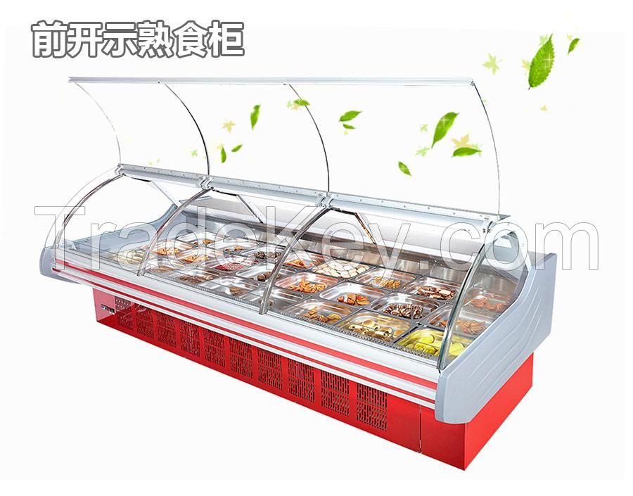 Cold dish display cabinet duck neck cooked food preservation cabinet brine restaurant skewer cake arc refrigerated dish commercial