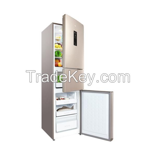Three-door air-cooled frost-free save refrigerator small net taste for household use