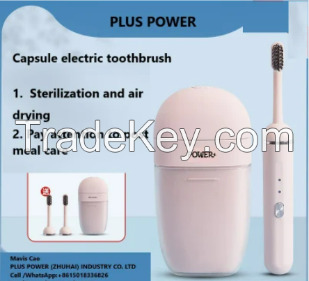 Portable Electric Toothbrush, Capsule Electric Toothbrush, Travel Electric Toothbrush Set, Sterilizing and Drying Electric Toothbrush, Christmas Gift