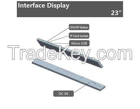 47.1 inch shelf lcd display customized supermarket shelf display lcd for supermarket