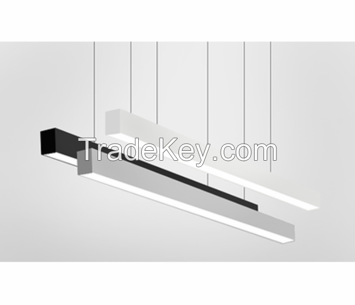 Aluminum Housing Opal Plexiglass Linear Trunking Lighting Fixture 13W Pendant