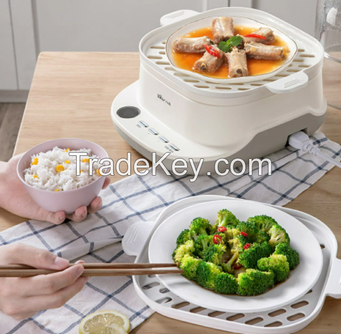 Electric Steamer Food Steamer Multi-Function Home Small Large-Capacity Double-Layer Steamer Rice