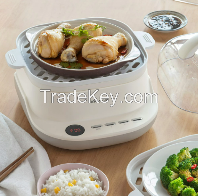 Electric Steamer Food Steamer Multi-Function Home Small Large-Capacity Double-Layer Steamer Rice