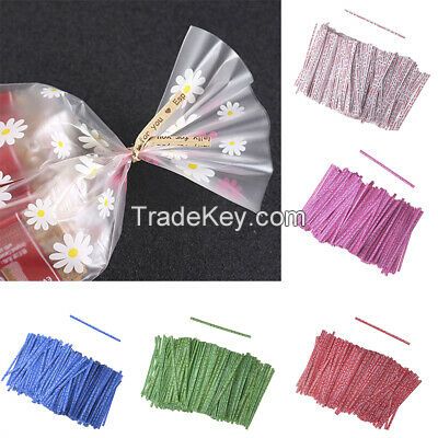 Wholesale logo printed paper twist ties