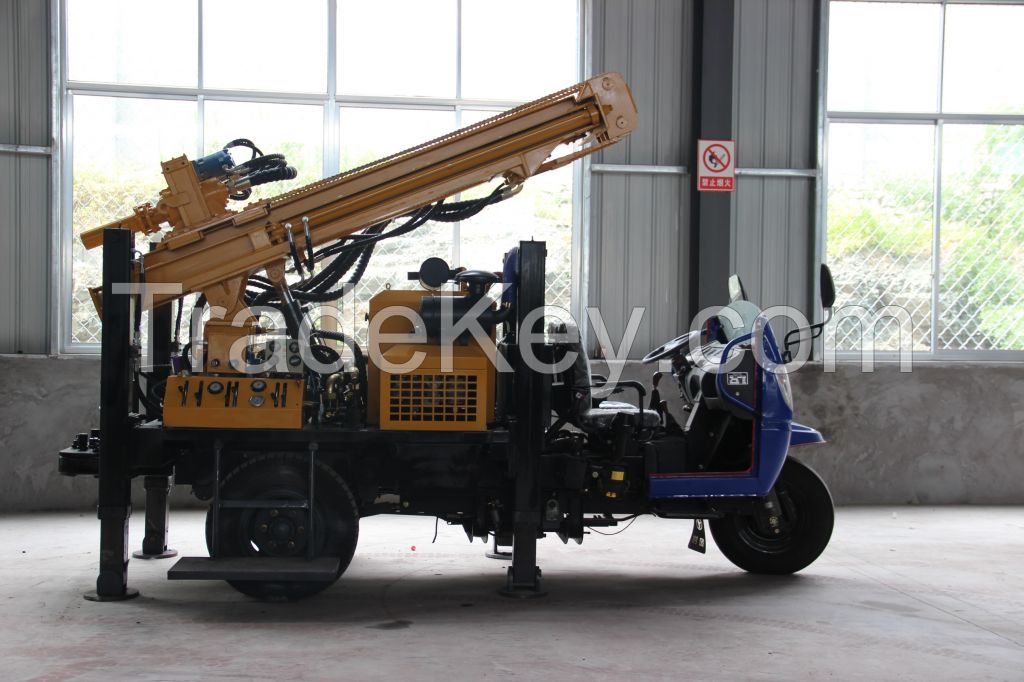 3 YEARS WARRANTY !!! 200M Deep Air Compressor Tractor Mounted Water Well Drill Rig For Sales