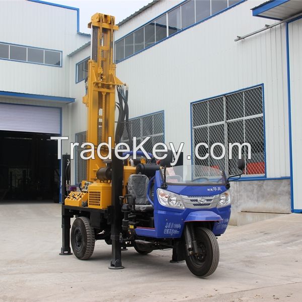 3 YEARS WARRANTY !!! 200M Deep Air Compressor Tractor Mounted Water Well Drill Rig For Sales