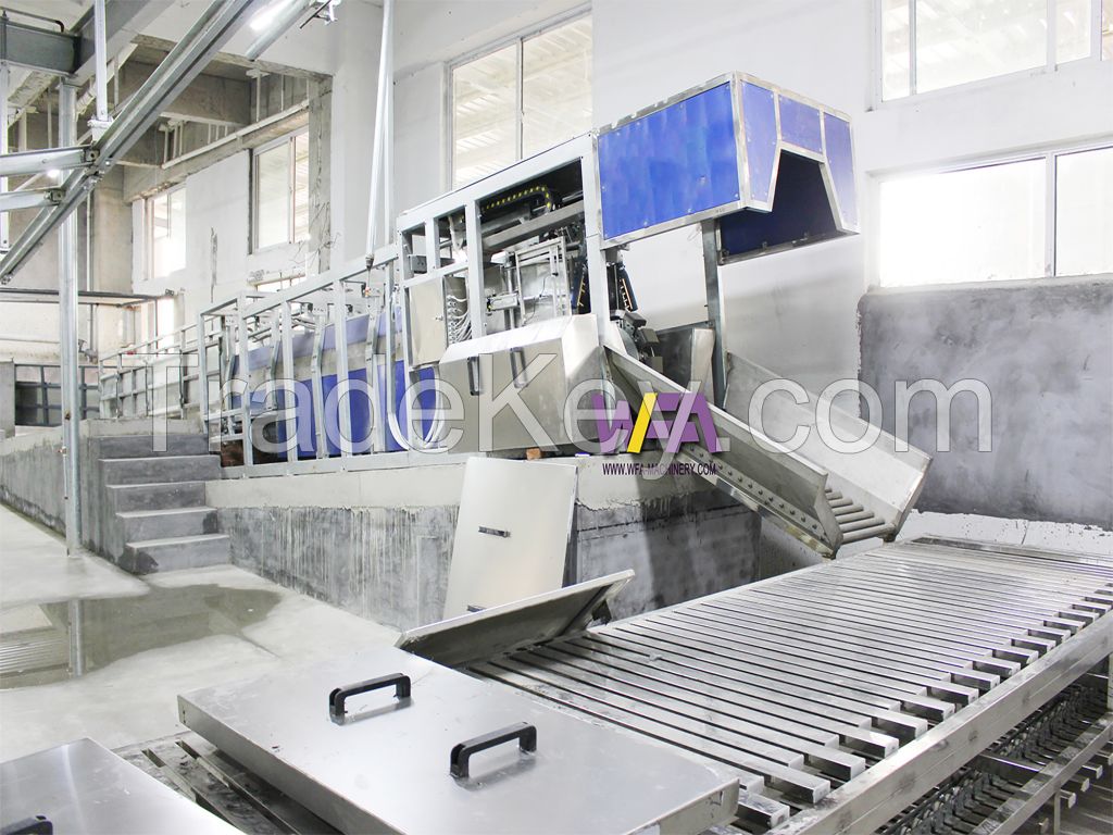 Pig Sloughter Three Points Electric Stunning Conveyor For Pig Processing Equipment