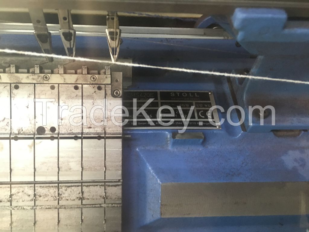 used stoll flat knitting machines