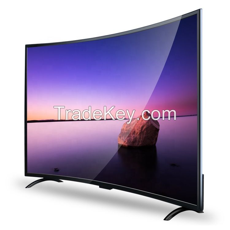 On Line Spring Festival OEM UHD Screen 4K LED Television Smart Curved TV