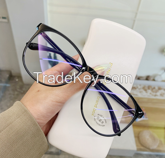 Transparent Computer Glasses Frame Women Men Anti Blue Light Round Eyewear Blocking Glasses Optical Spectacle Eyeglass