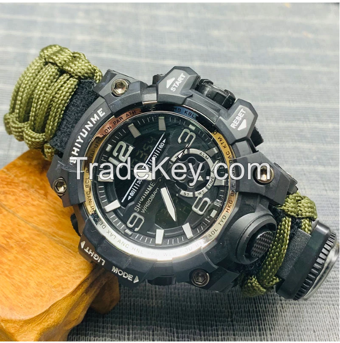 Addies dive Sport Watches Luminous tube Military NATO Nylon Wrist Watc