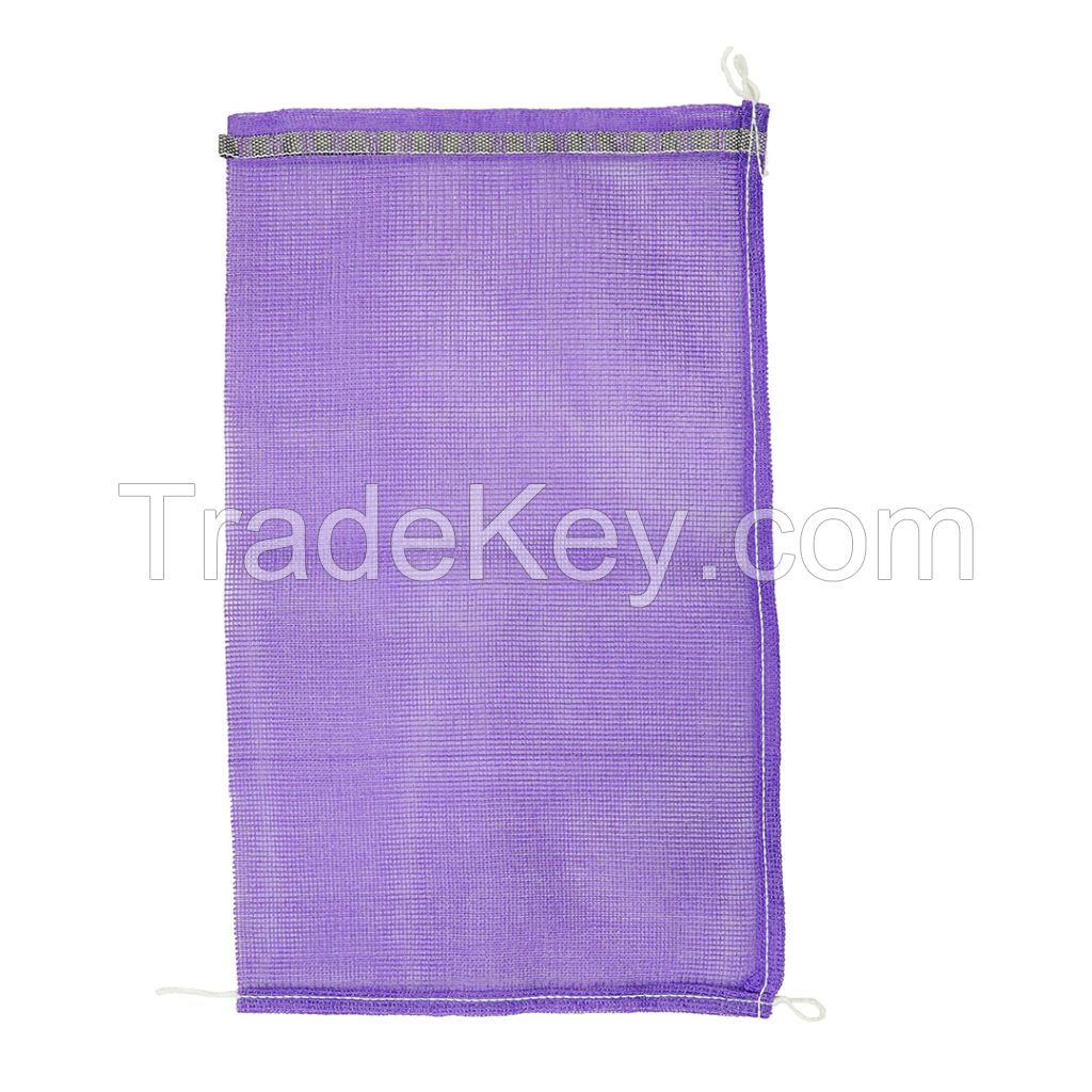 PP Plastic Onion Net Sack For Seafood Vegetables/Strong Firewood Mesh bags