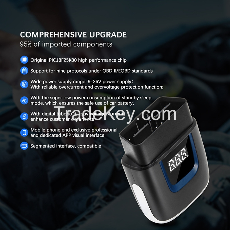 PSB0075.OBD2 ELM327 Bluetooth 4.0 V2.2 Bluetooth code reader (vehicle scan tool)