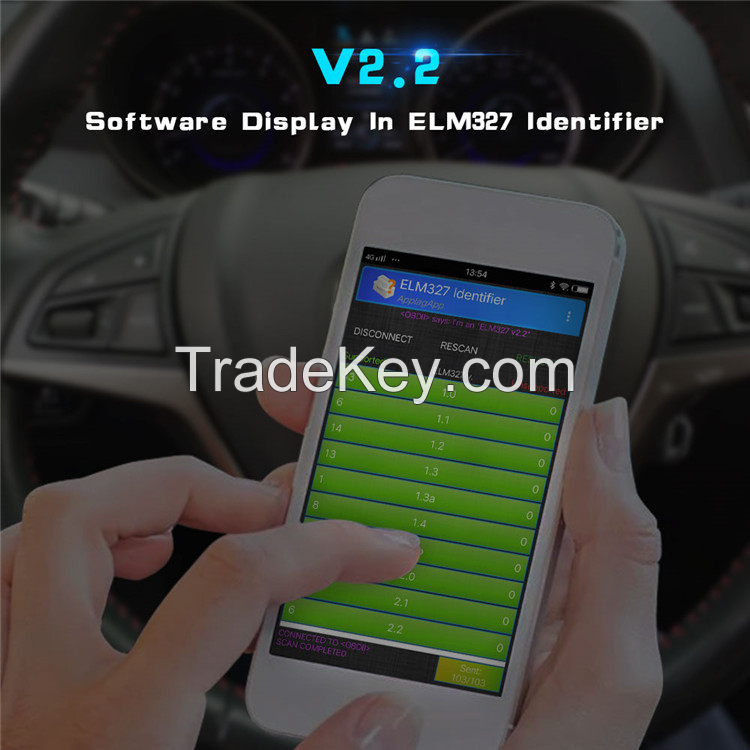 PSA0005.OBD2 ELM327 Bluetooth 4.0 V2.2 Bluetooth code reader (vehicle scan tool).