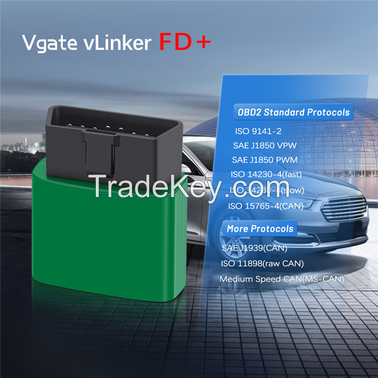 PSB0127.VGATE vLinker FD + OBD2 Bluetooth 4.0 FORScan Vehicle Diagnostic Instrument.