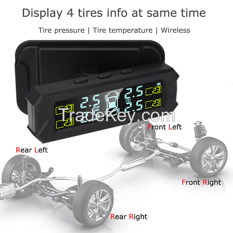 PSD0067.TY08 TPMS solar wireless sensor car tire pressure monitor sensor, for real-time detection, for you to drive safer.