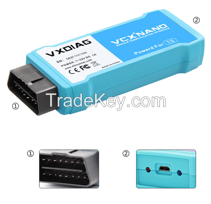 PSB0084-2. WIFI VCX NANO is suitable for the TIS V16.20.023 J2534 Toyota Automotive Diagnostic Tester. 