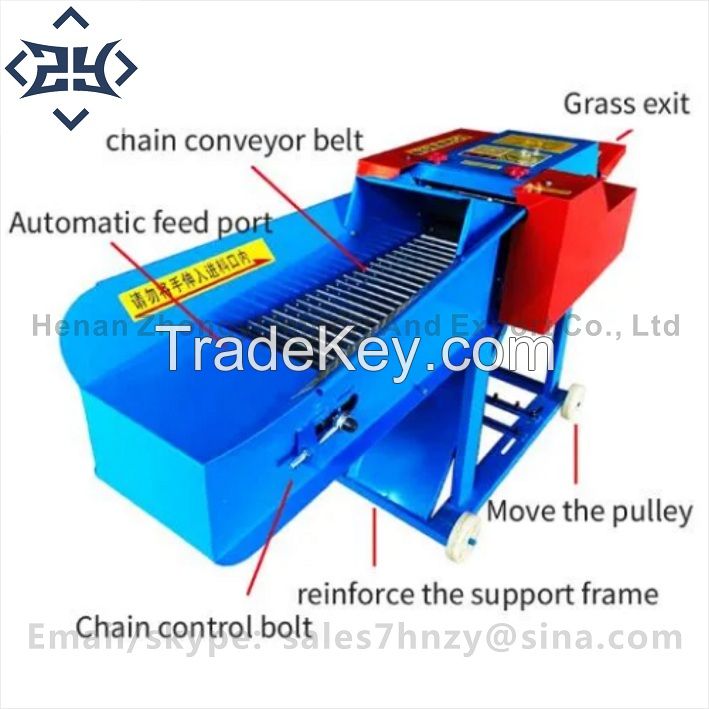 New Type of Hay Cutter Hot sale New Design Chaff Cutter Horizontal Hay Chaff Cutter