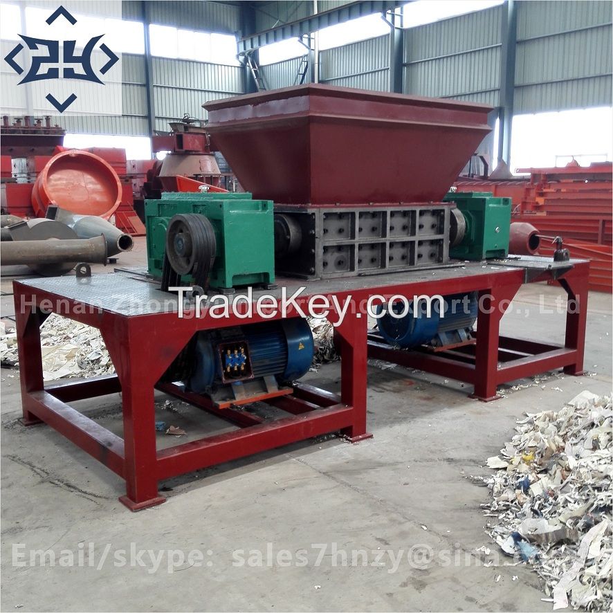 Double shaft shredder Hot sale Waste recycling Machinery Plastic Shredder Metal Shredder