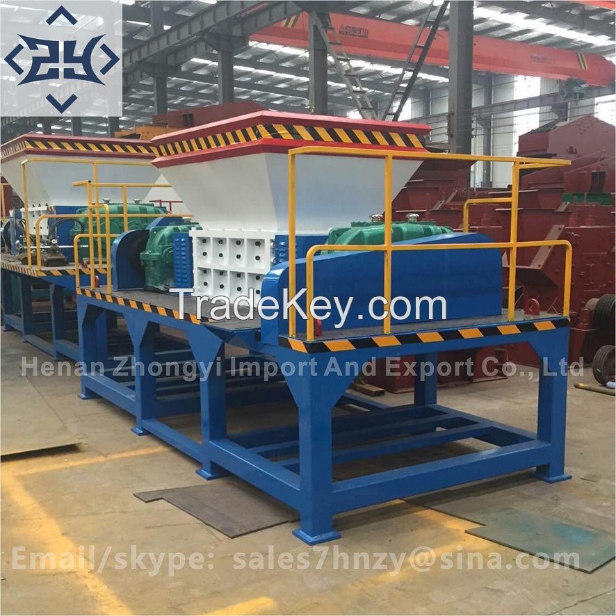 Double shaft shredder Hot sale Waste recycling Machinery Plastic Shredder Metal Shredder