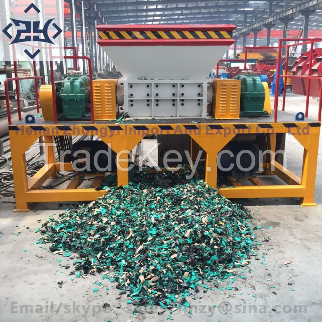 Double shaft shredder Hot sale Waste recycling Machinery Plastic Shredder Metal Shredder