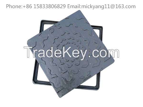 ductile iron manhole cover  square EN124 1380*850*160mm