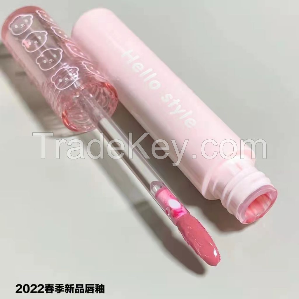 Lip mud lip gloss double-headed lip glaze mirror water lipstick summer nude color is a cheap student niche brand pure desire