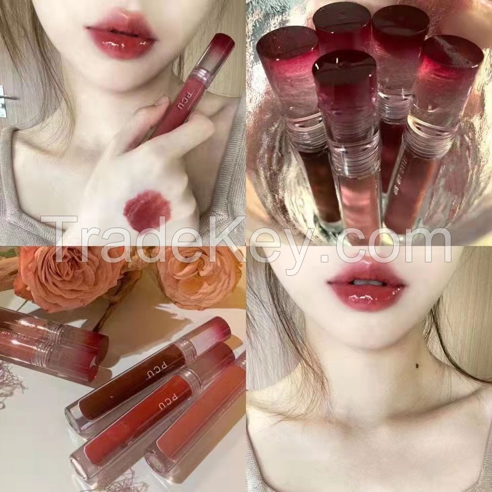 Lip mud lip gloss double-headed lip glaze mirror water lipstick summer nude color is a cheap student niche brand pure desire 