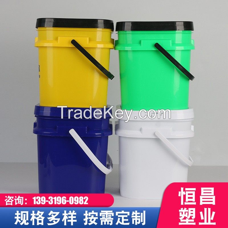 Factory Supply Plastic Bucket Square Food Grade 10L 12L