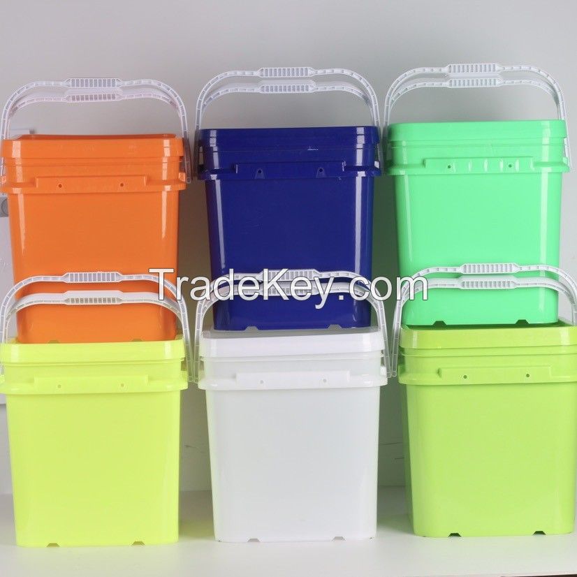 Factory supply Square Big Bucket Plastic Food Grade 40L 