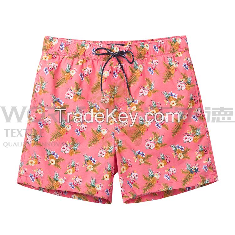 Custom Printed T Summer Beach Elastic Waist Swim Shorts With Factory Direct Sale Price