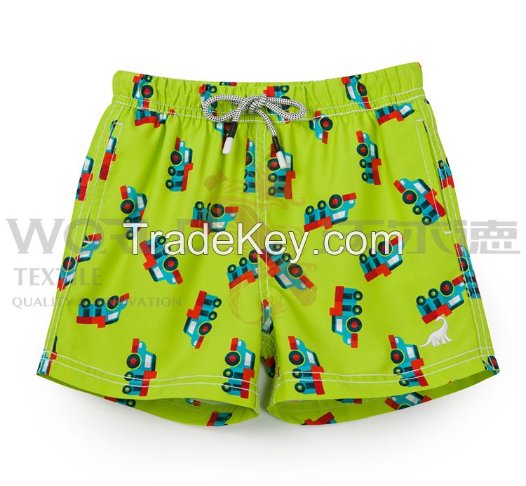 Cartoon Print Boys Swim Trunks Quick Dry Swim Shorts With Factory Pric