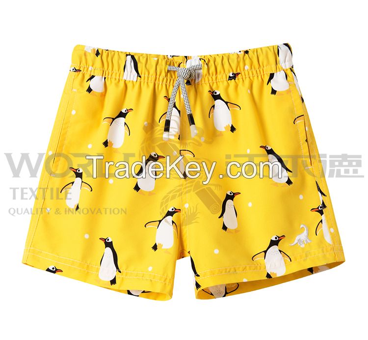 Cartoon Print Boys Swim Trunks Quick Dry Swim Shorts With Factory Pric