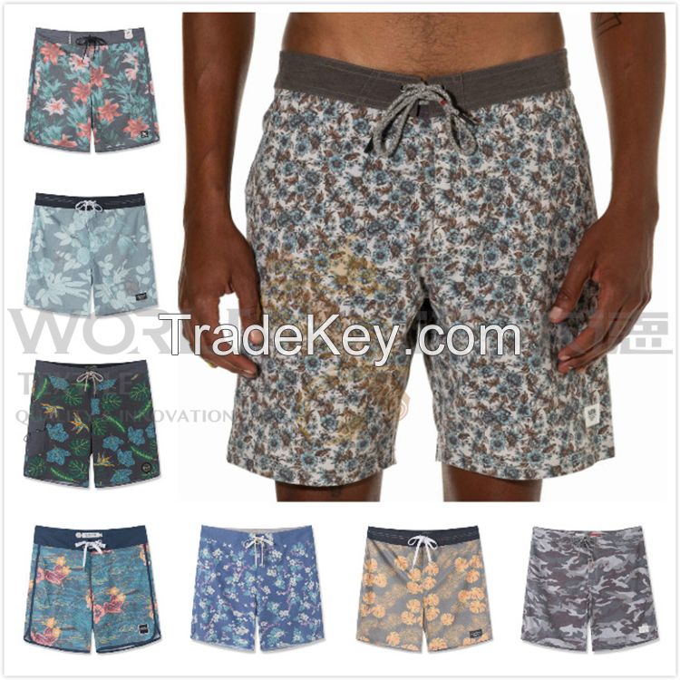 OEM Mens Recycled Fabric 4 Way Stretch Boardshorts For Sale