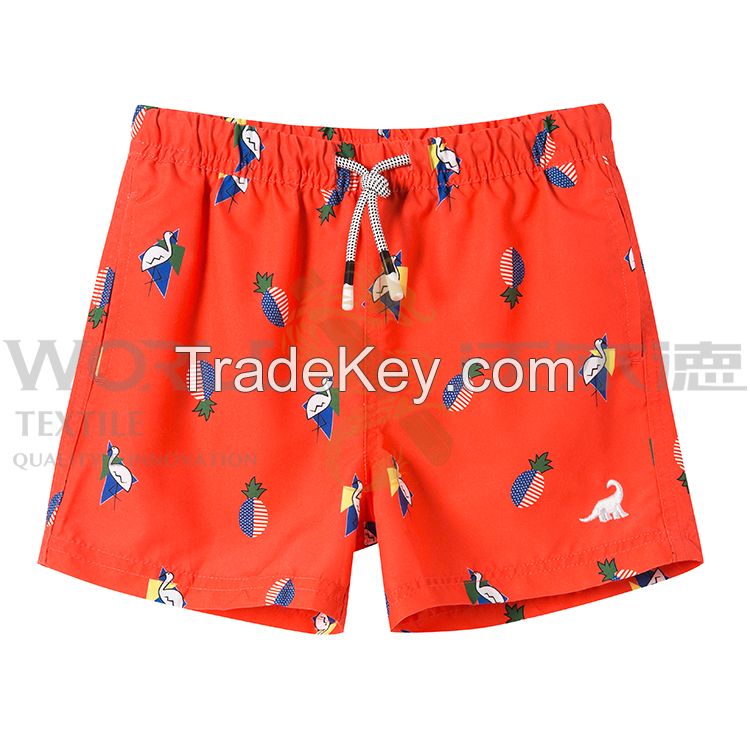 Cartoon Print Boys Swim Trunks Quick Dry Swim Shorts With Factory Pric