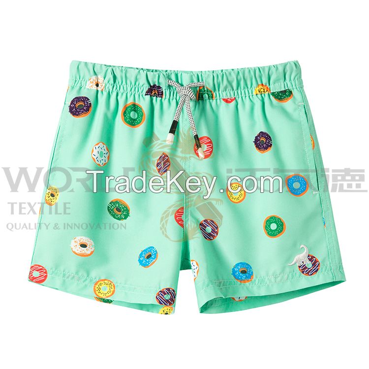 Cartoon Print Boys Swim Trunks Quick Dry Swim Shorts With Factory Pric