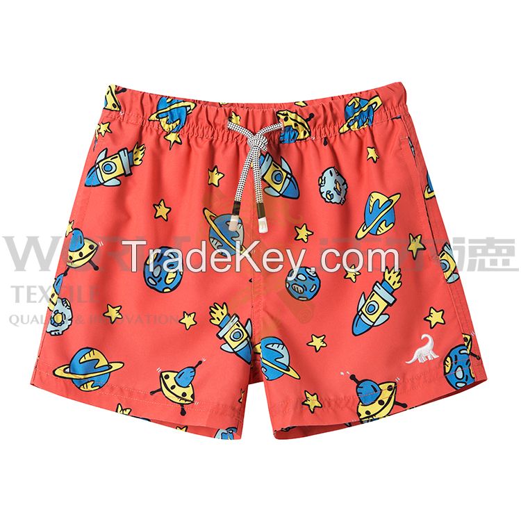 Cartoon Print Boys Swim Trunks Quick Dry Swim Shorts With Factory Pric